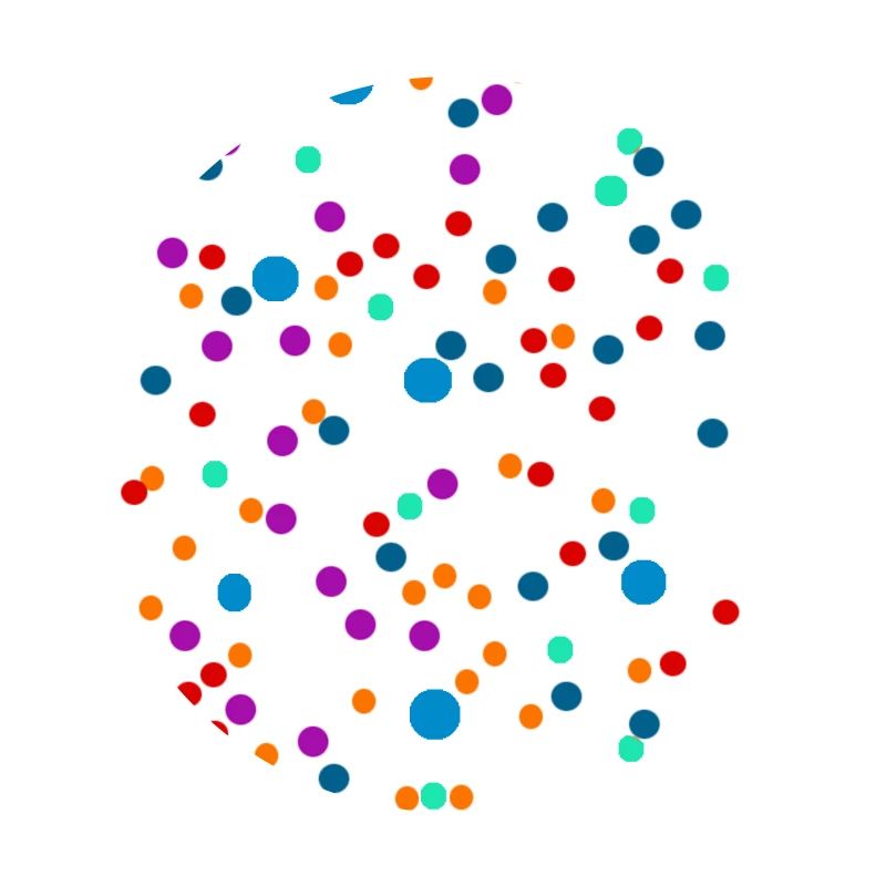 Points de couleur points colorés