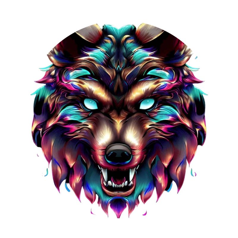 Wolf’s Head Synthwave Wolf