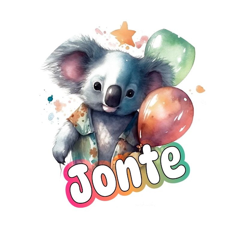 JONTE - Schöner Junge Name mit süßem PANDA