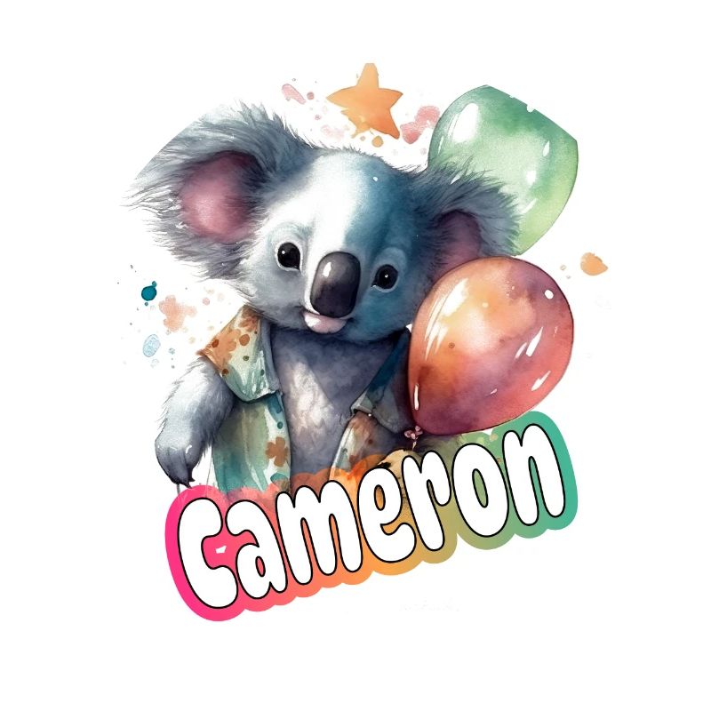 CAMERON - Beau prénom de garçon avec mignon PANDA
