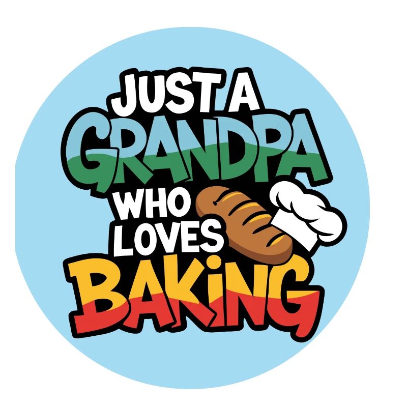 Papi est boulanger, notre papy aime cuisiner