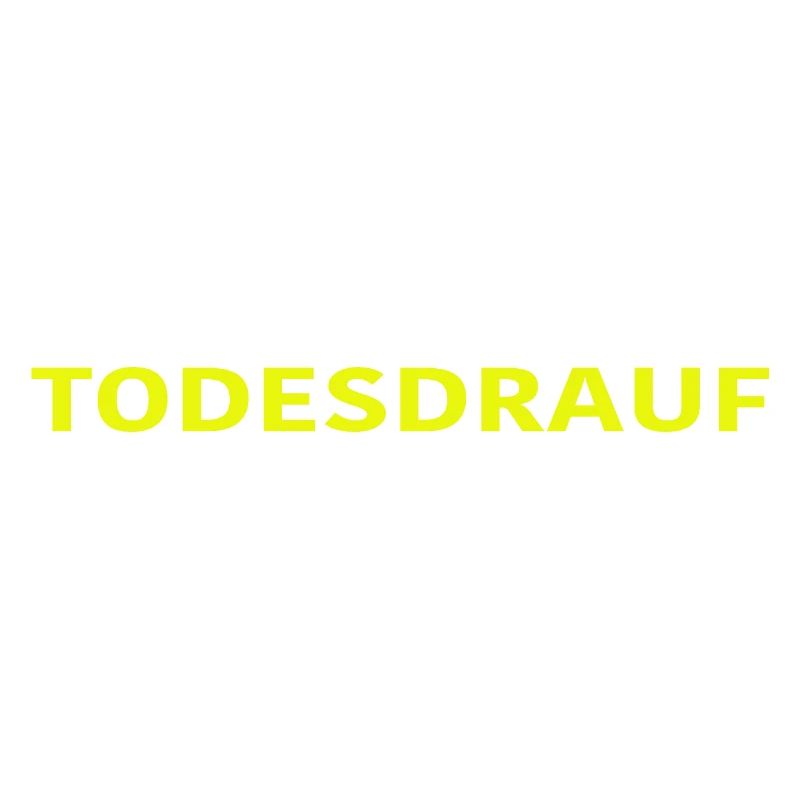 TODESDRAUF in Gelb by EMMEUNDAMPFE
