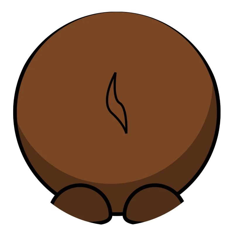 Gnu von hinten. Geschenkidee