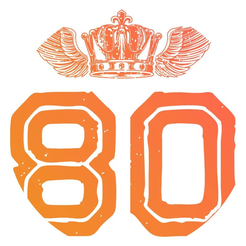 80 Number crown