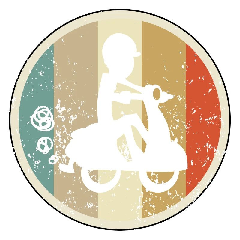 Mopedfahrer Motorrollerfahrer Moped Motorroller