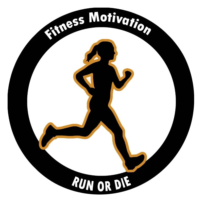 Fitness Motivation. Lauf oder Stirb