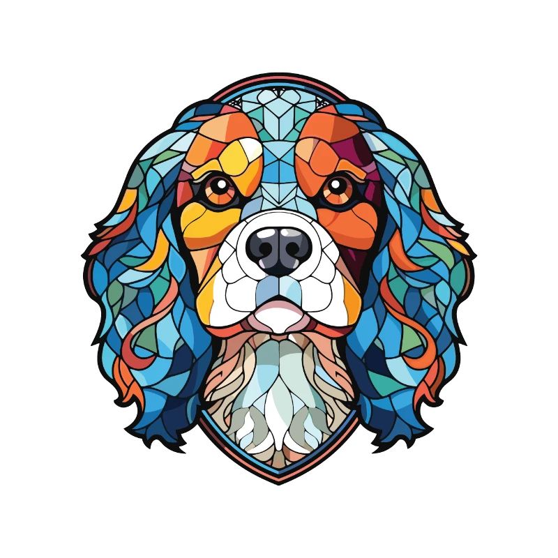 Cavalier King Charles Spaniel Hunderasse Aquarell