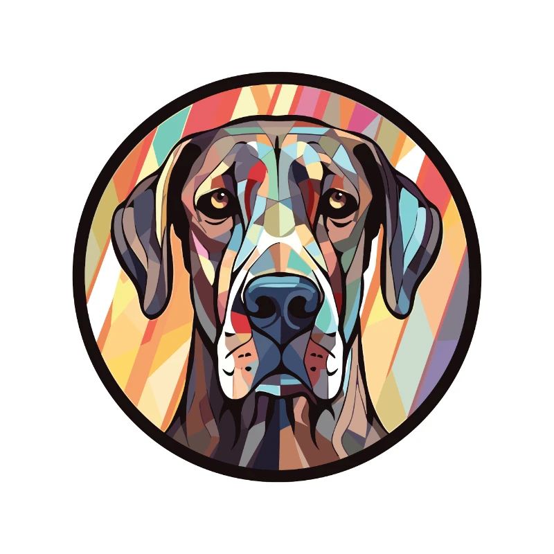 Illustration à l’aquarelle de race de chien Schnauzer géant