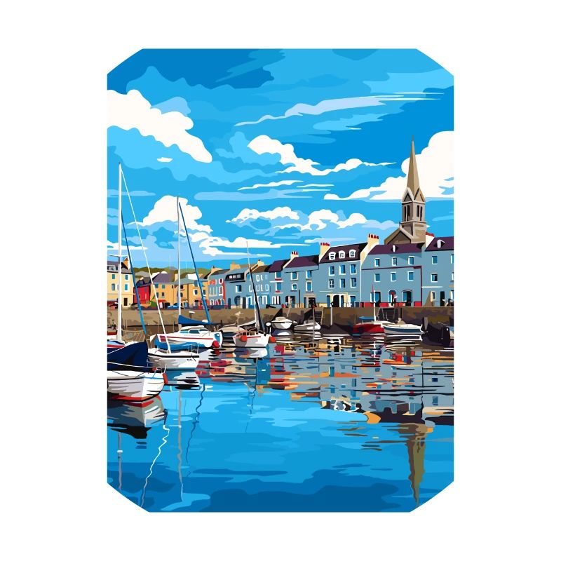 Padstow Harbour Padstowwall Cornouailles affiche de voyage