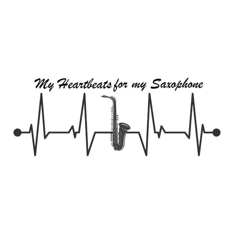 Saxophone saxophone battement de cœur avec sort
