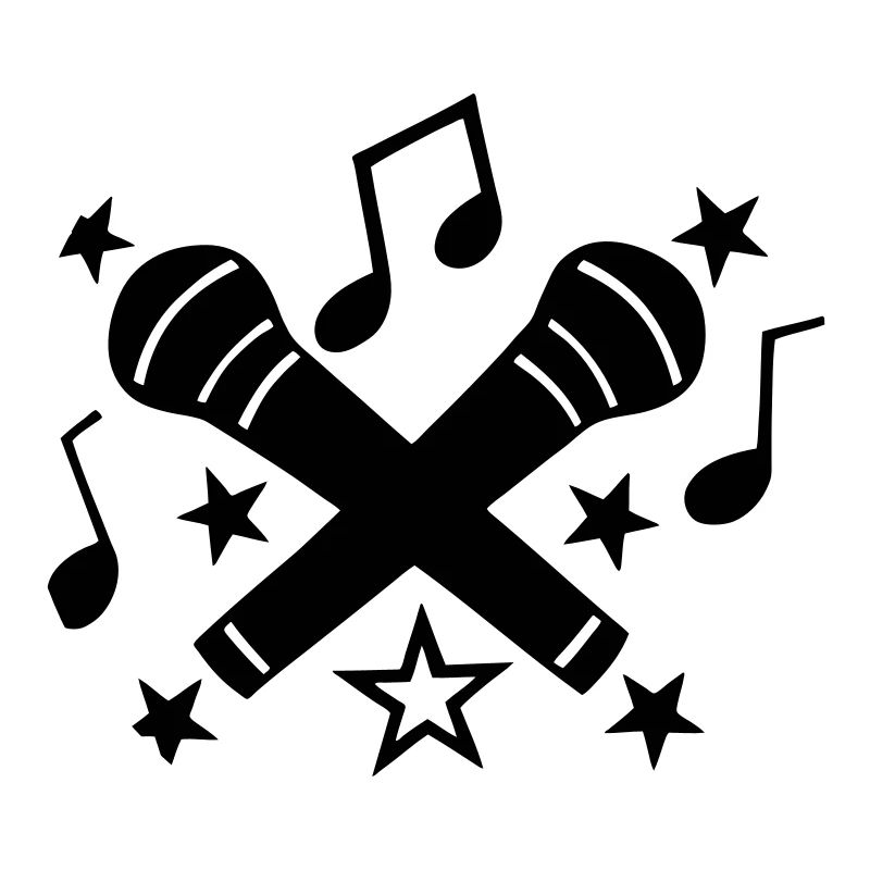 Microphon, Mikro, Noten, Sterne