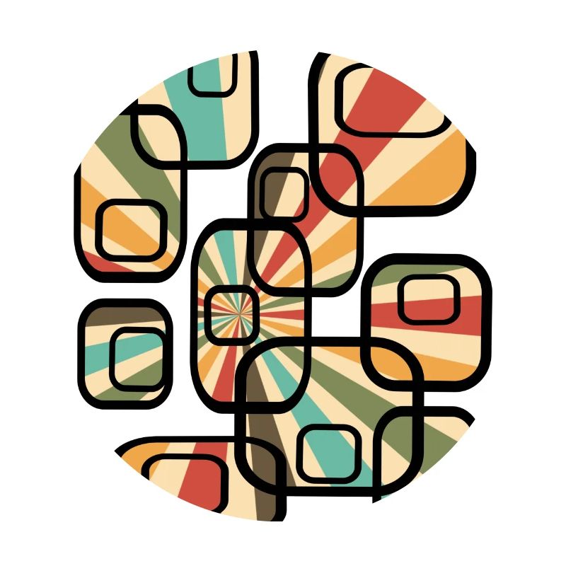 70s wallpaper pattern cuboid retro pattern