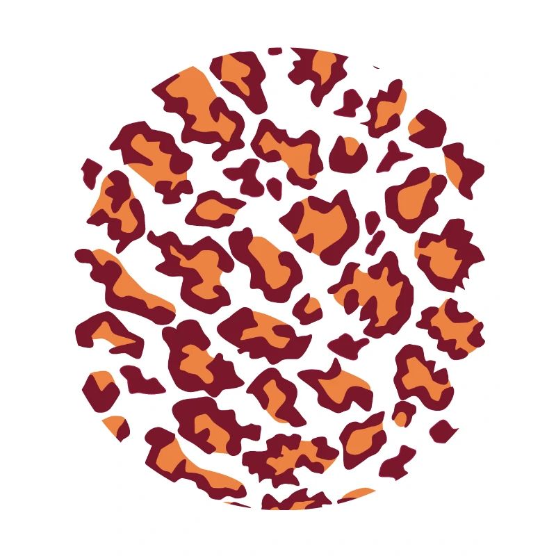 Leopard red orange
