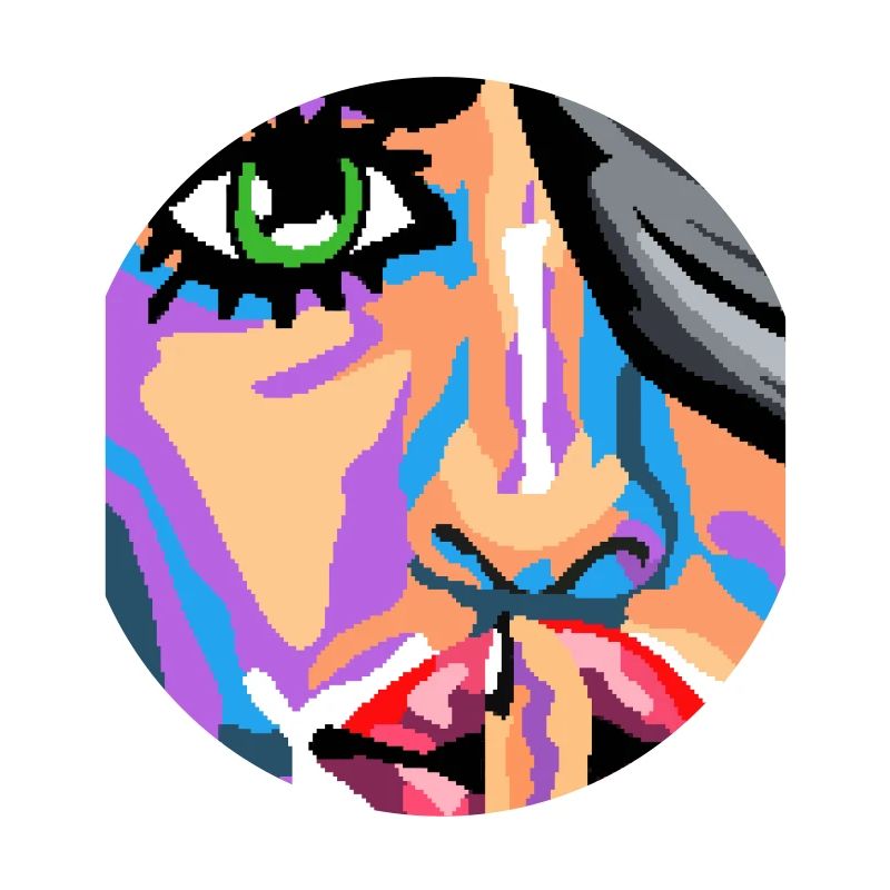Pixel Face Art