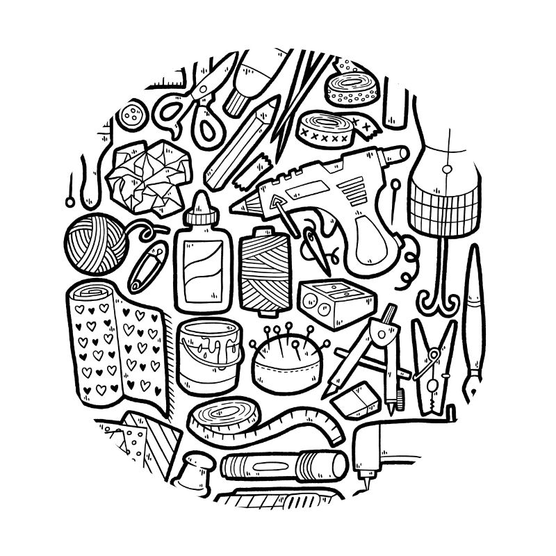 Artisanat DIY Doodle Machine à coudre faite à la main Hobby