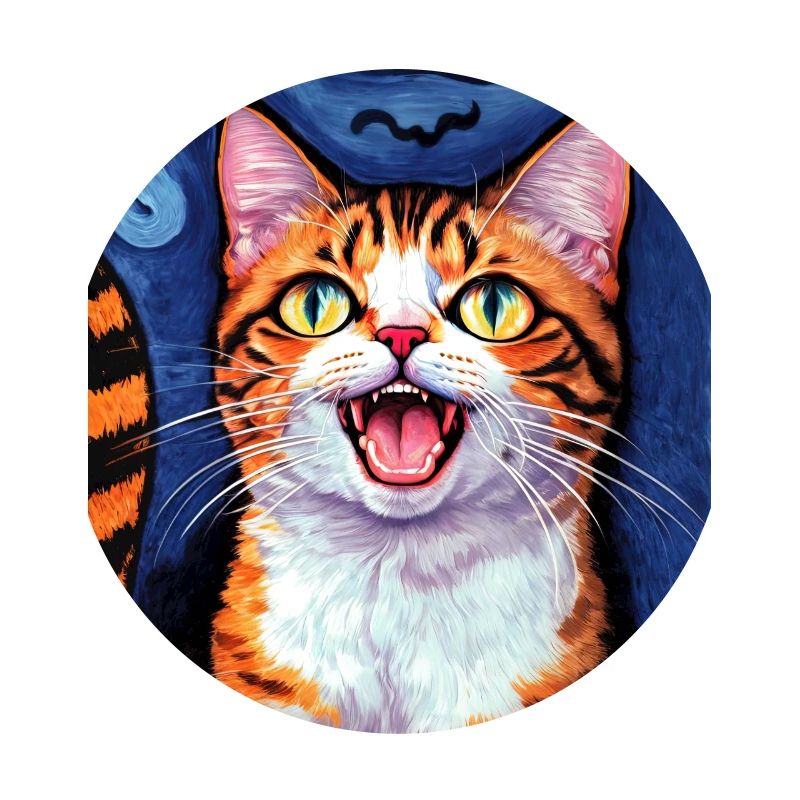 Surreal Impressionistic Cat Impressionism Cats Ar