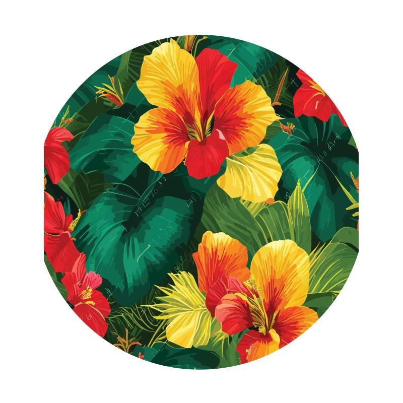 Jungle Pattern Tropical Pattern Rainforest Flowers