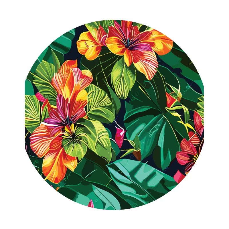 Jungle Pattern Tropical Pattern Rainforest Flowers