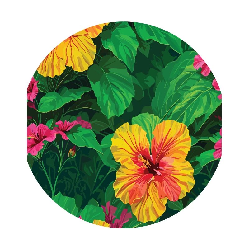 Jungle Pattern Tropical Pattern Rainforest Flowers