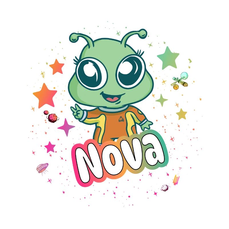 NOVA - Schöner Mädchen Name mit süßem Alien