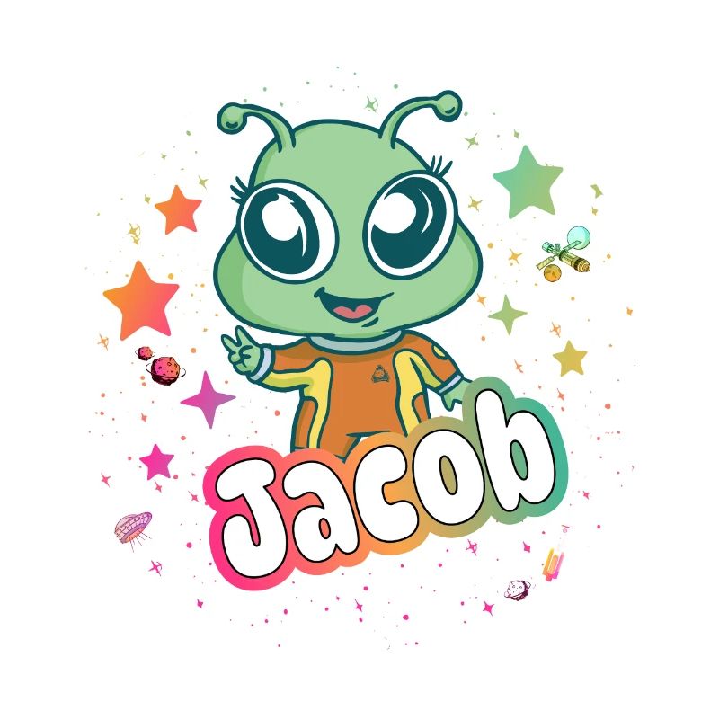JACOB - Beautiful boy name with cute alien