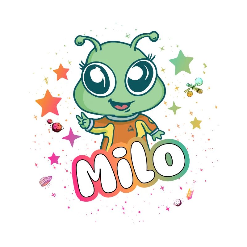 MILO - Beautiful boy name with cute alien