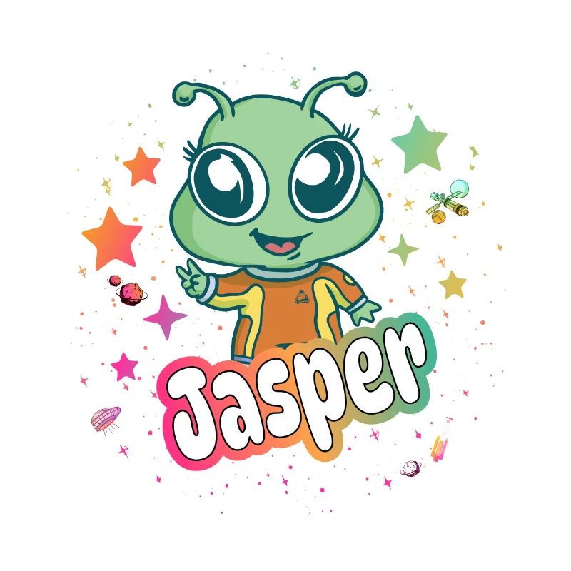 JASPER - Beau nom de garçon avec un extraterrestre mignon