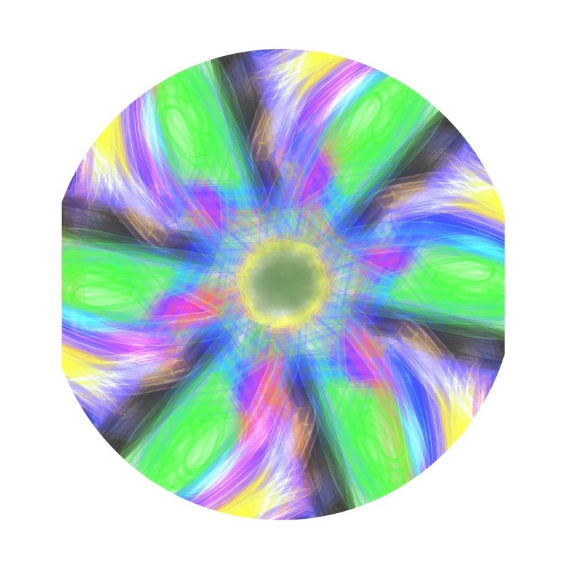 Psychedelic Abstract Flower