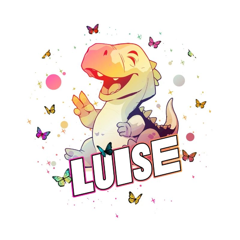 LUISE - Schöner MÄDCHEN Name mit süßem DINO
