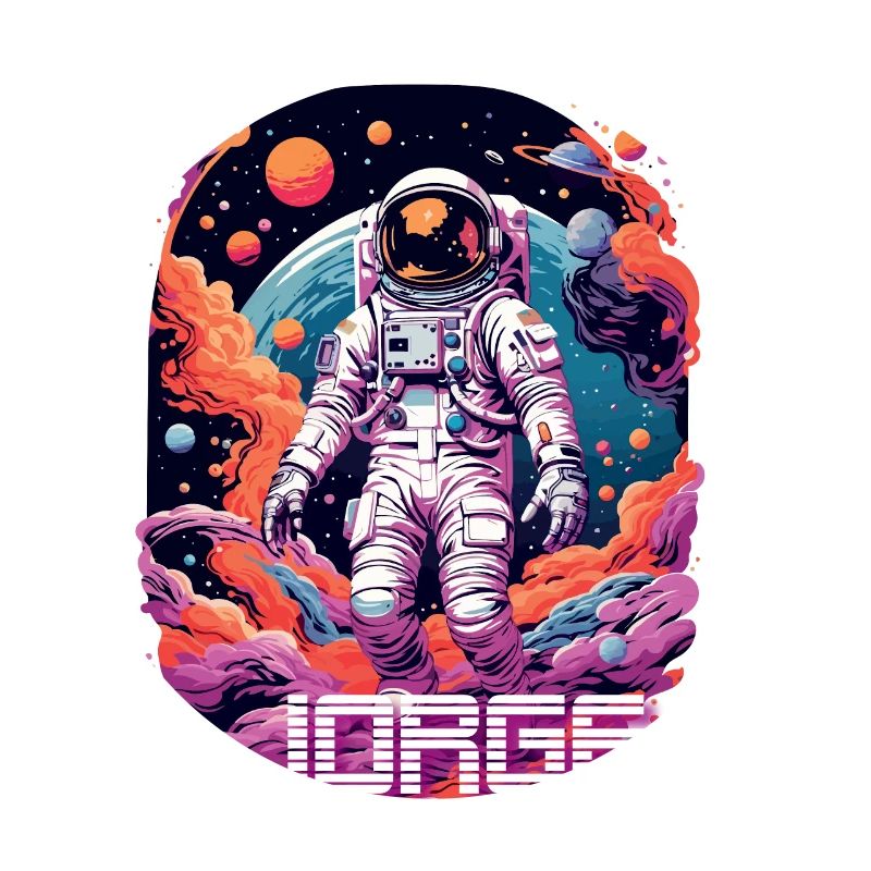JORGE - Beau prénom de garçon avec astronaute cool
