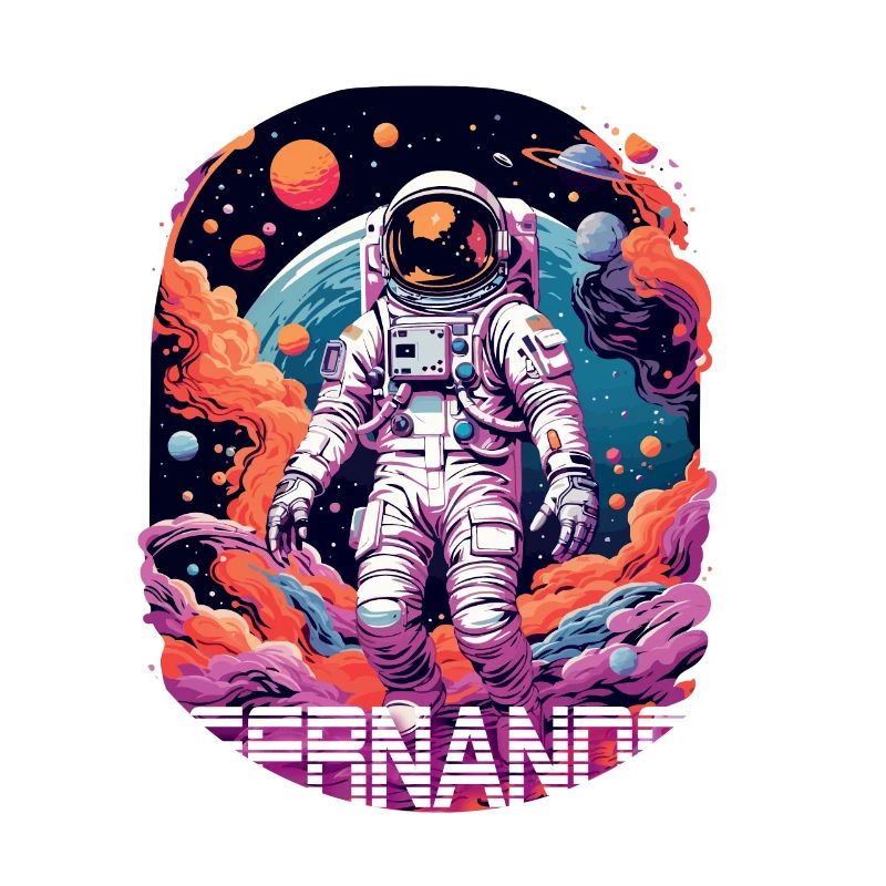 FERNANDO - Beautiful boy name with astronaut