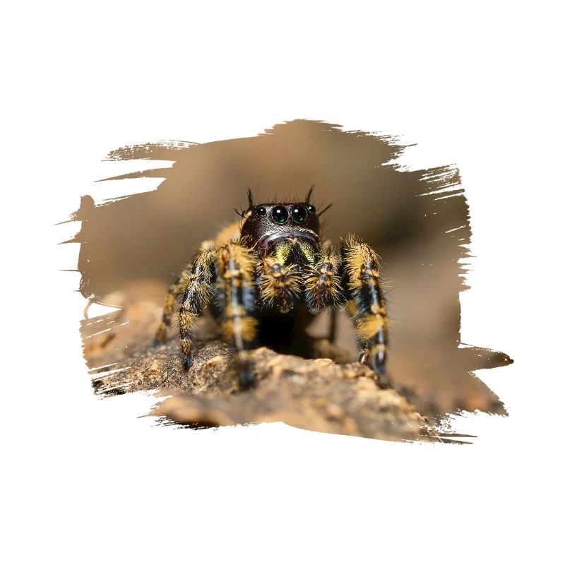 phidippus otiosus jumping spider, spring spinne