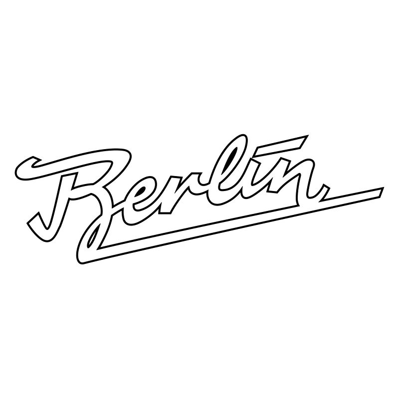 Berlin logo with contour