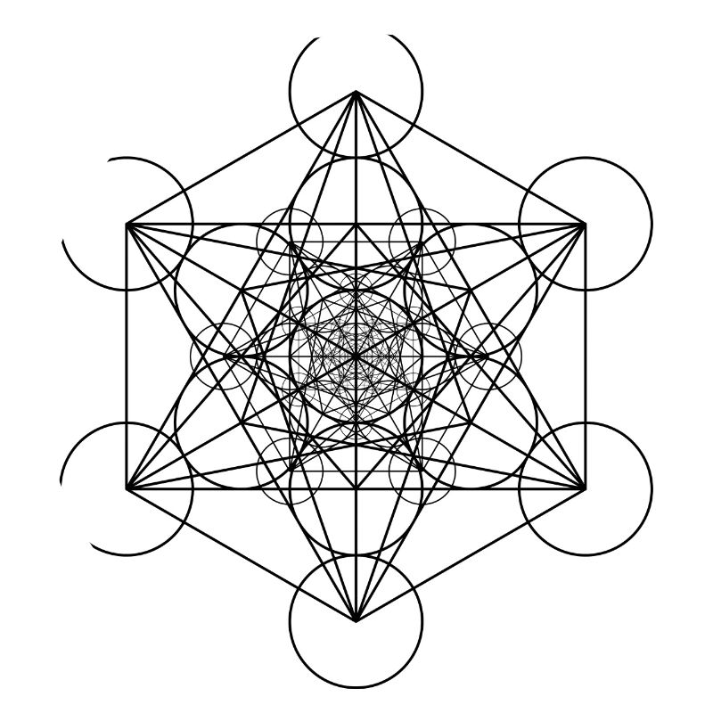 Cubes de Metatron Noir