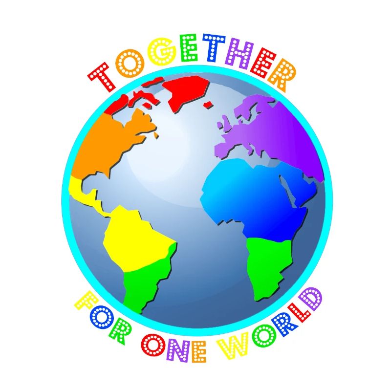 Statement: "For One World" - Regenbogenfarben