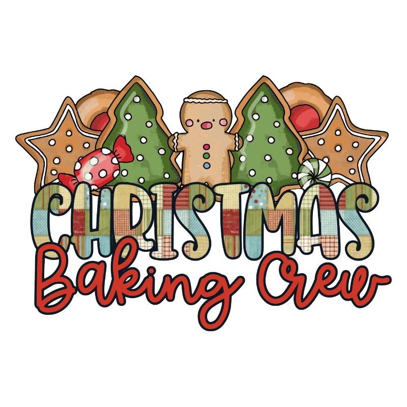 Funny Gingerbread Christmas Baking Crew