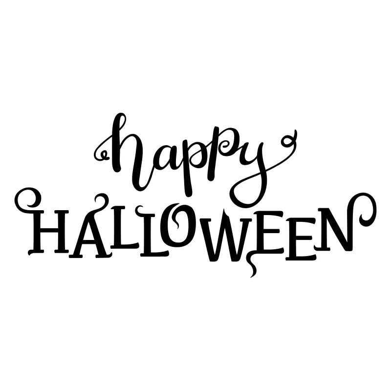 Happy halloween Schriftzug