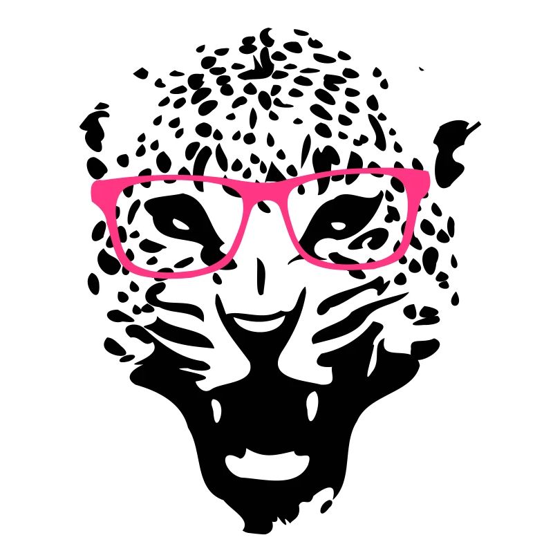Leopard nerd glasses 2c