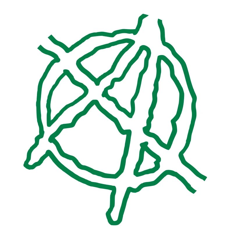 Anarchy Outline Hand Drawn