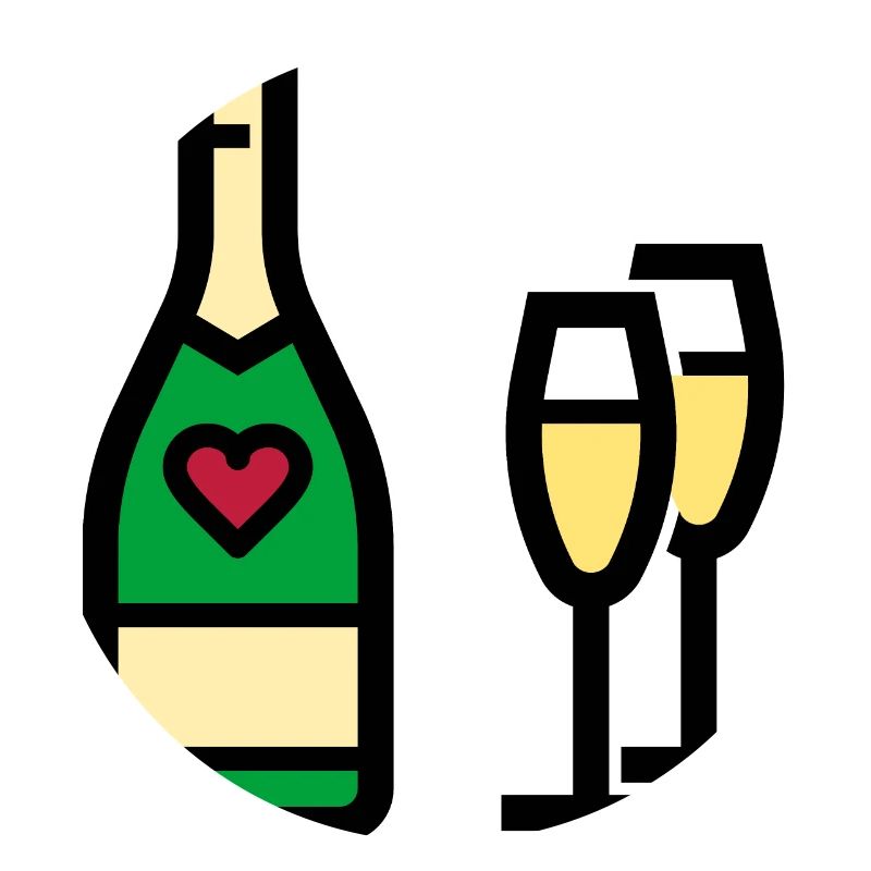 oder Sekt zum Valentinstag