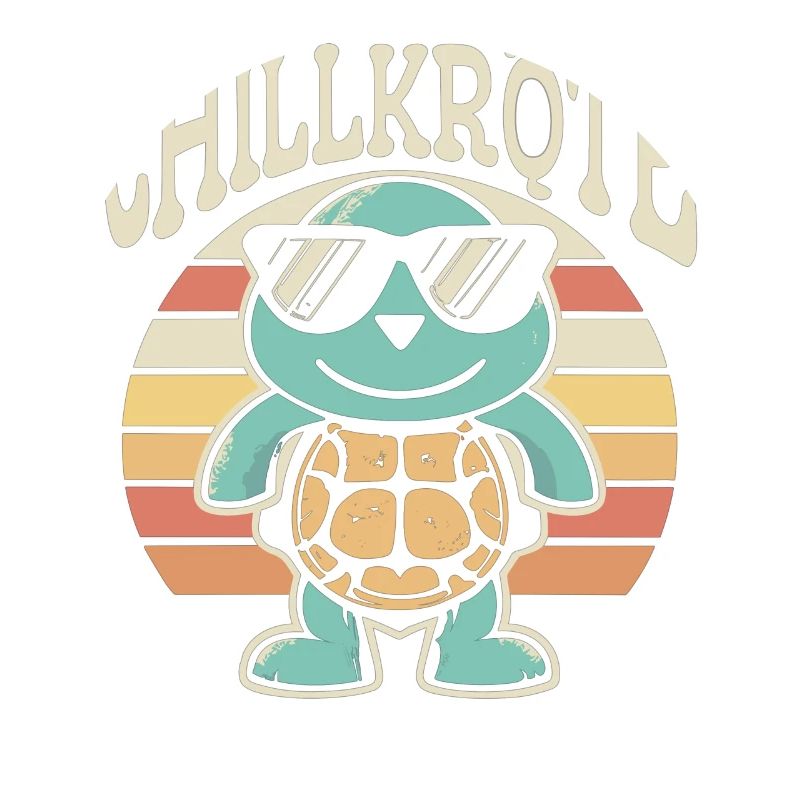 Relaxte Schildkröte Chillkröte