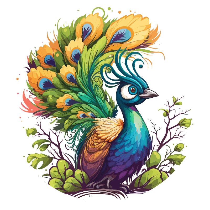 Stolzer Pfau