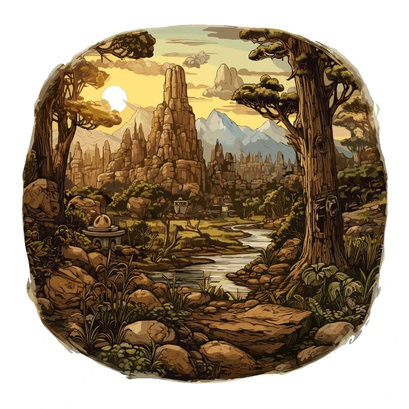 Landschaft - Illustration
