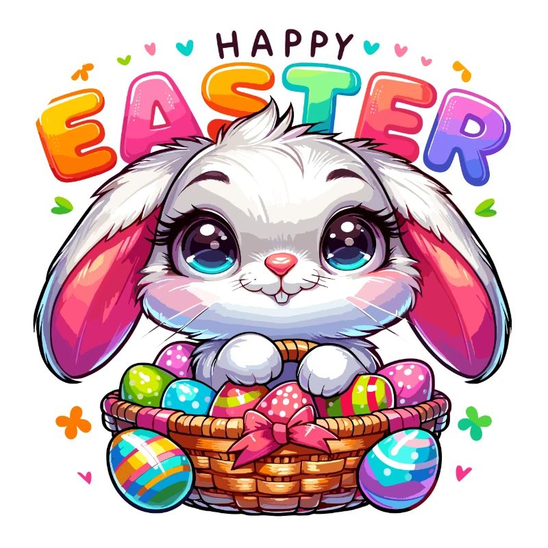 Happy Easter - Easter Bunny Illustration
