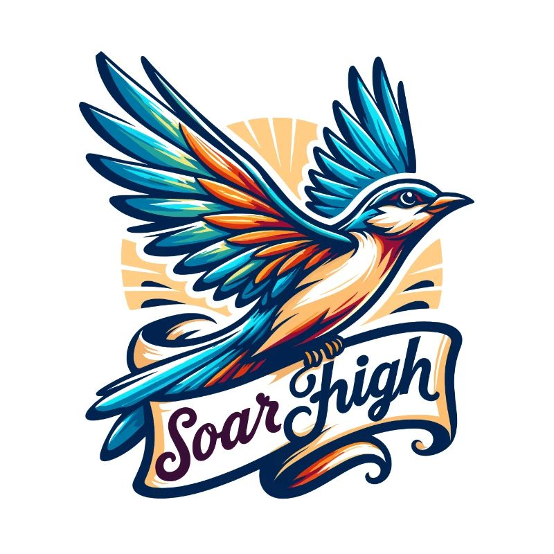 Soar High - Bird Illustration