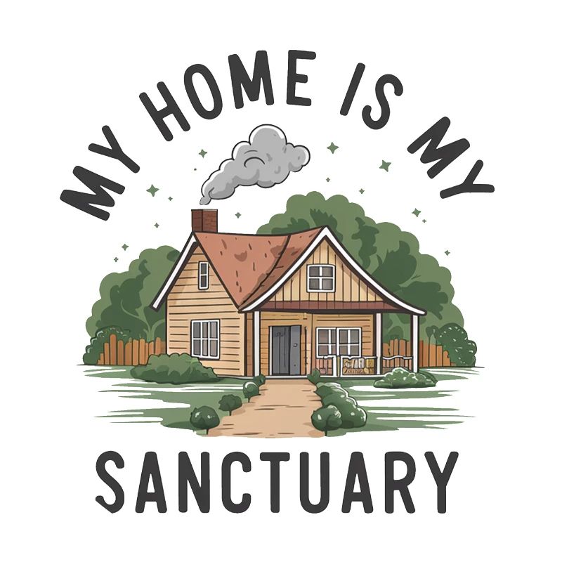 Ma maison est mon refuge.