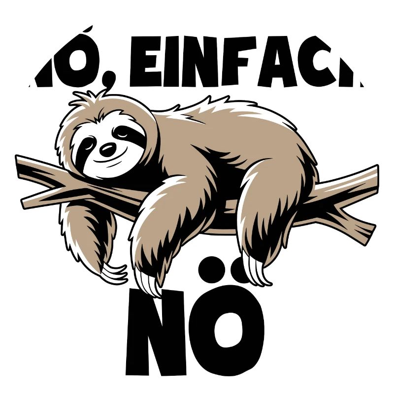 Faultier Nö, einfach Nö - Nein einfach nein Spruch