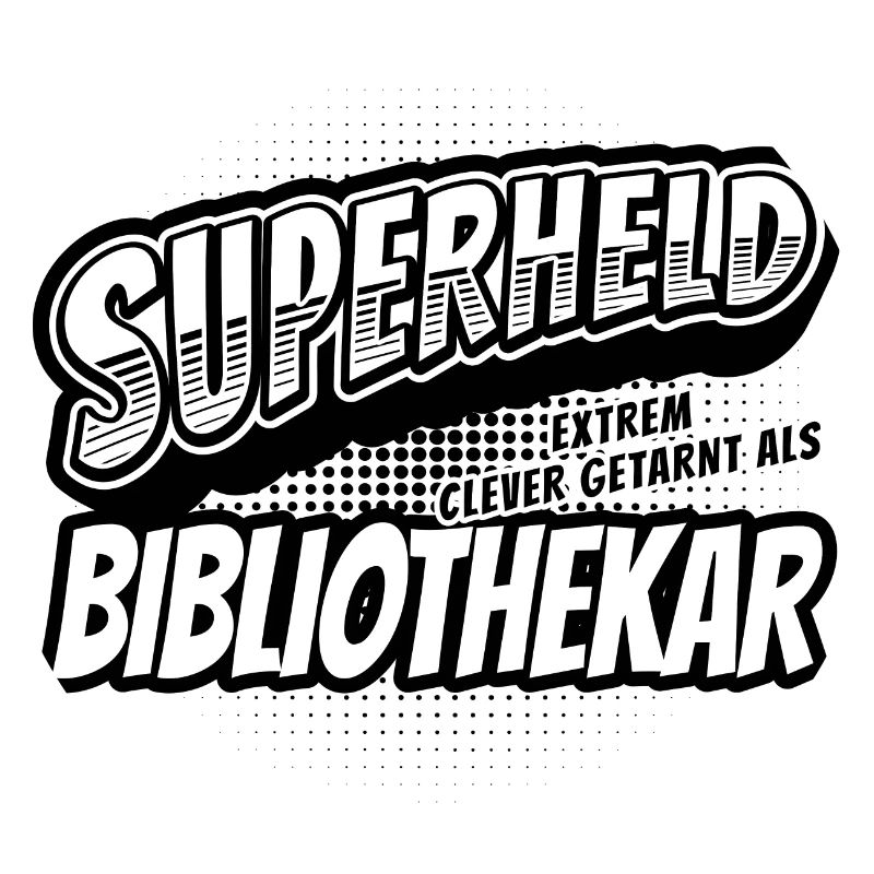 Superheld, clever getarnt als Bibliothekar