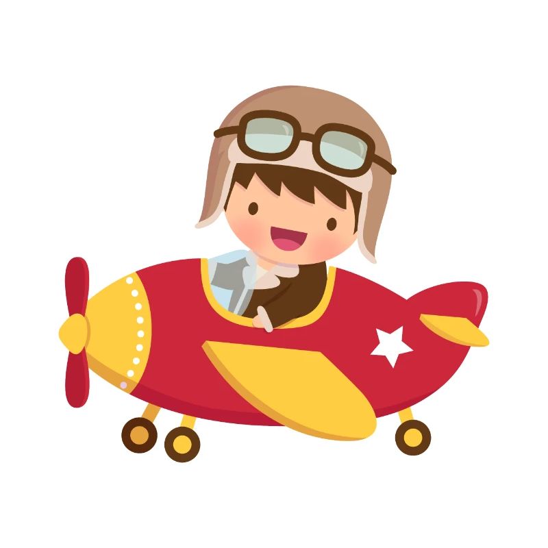 Cute Aviator Pilot Boy