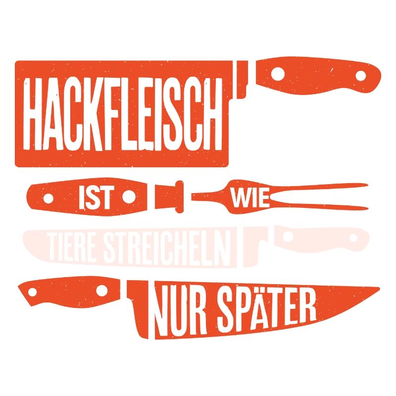 Hackfleisch kneten wie Tiere streicheln - nur spät